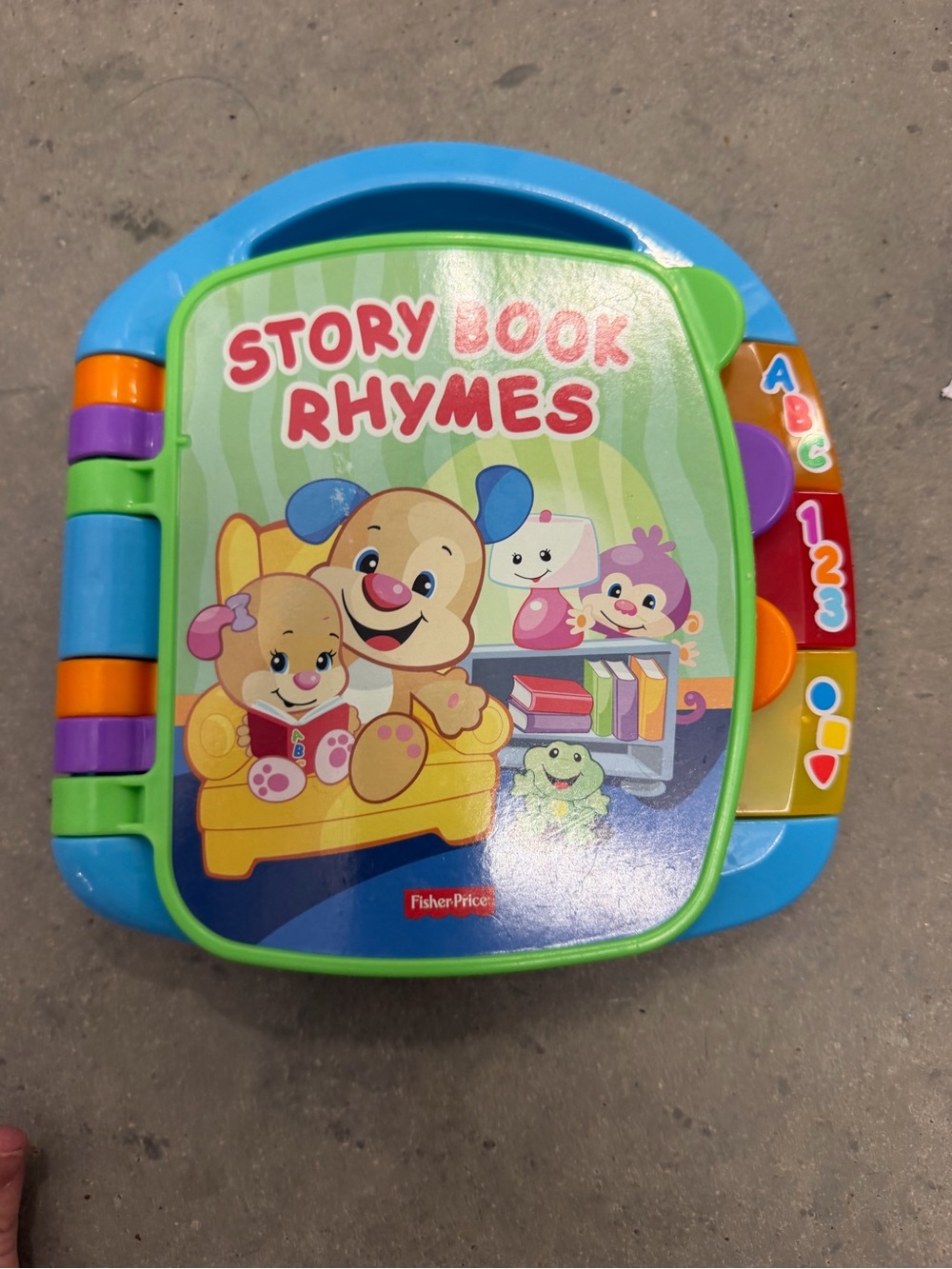 Fisher-Price Story Book Rhymes - Blue & Green Interactive Kids Toy